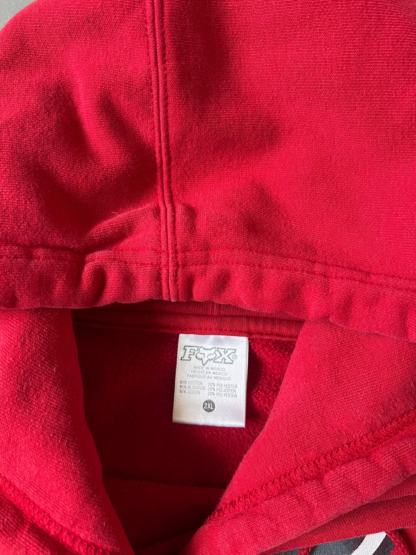 Fox Racing Red Logo Hoodie - XXL