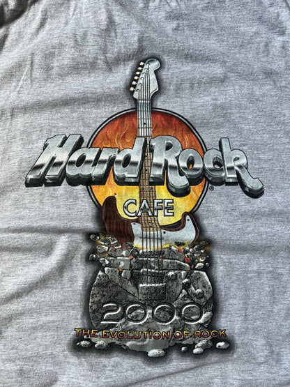Vintage Grey Hard Rock Guitar Shirt - XL