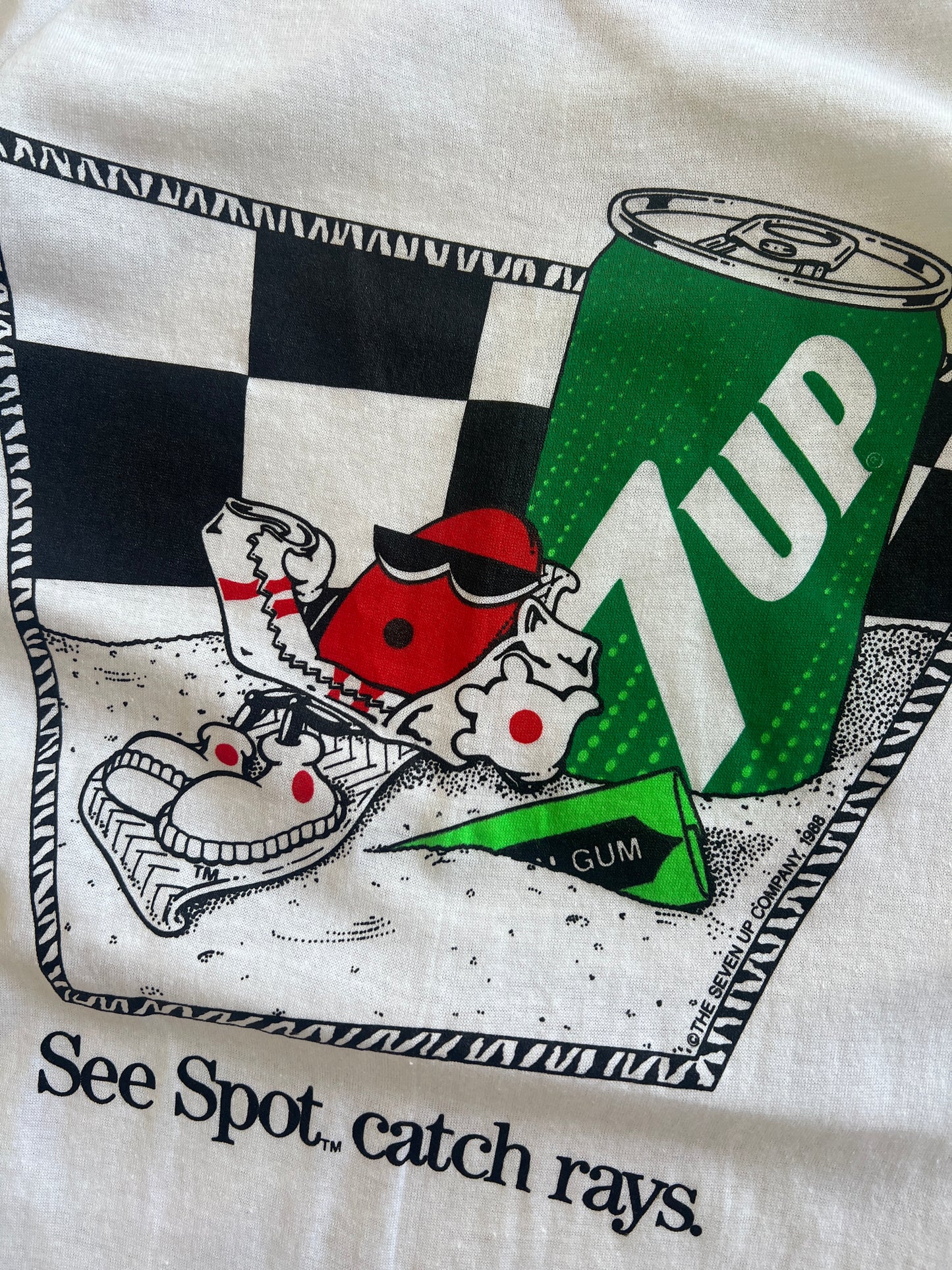 Vintage 7 Up Spellout Shirt - S