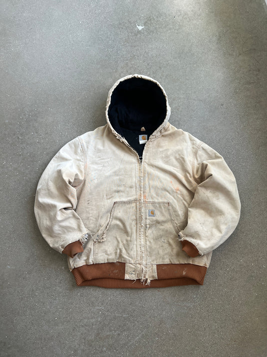 Vintage Faded Tan Carhartt Jacket - XL