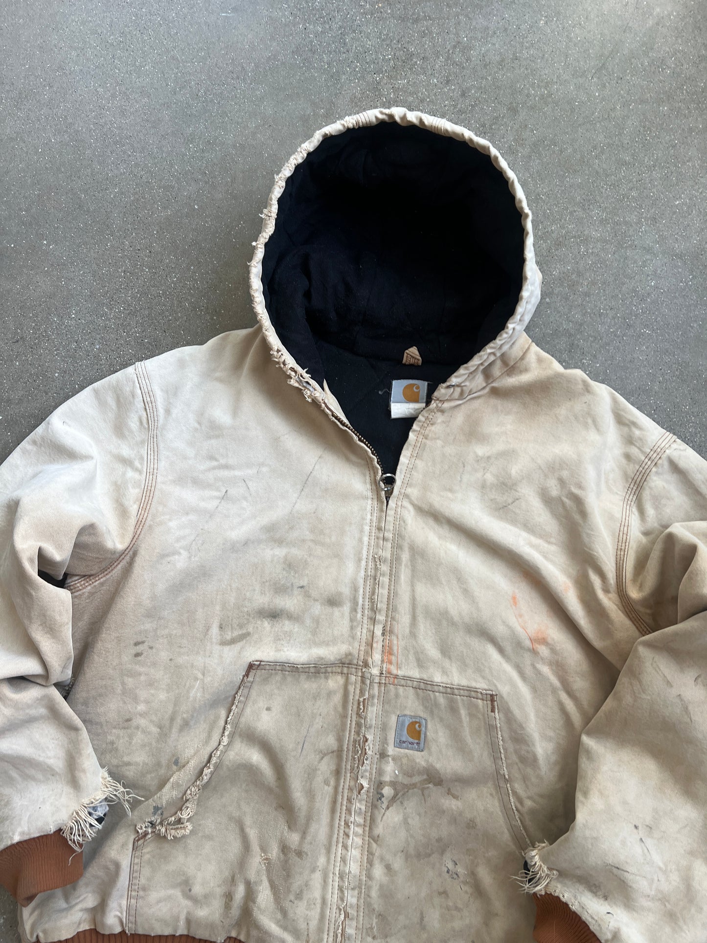 Vintage Faded Tan Carhartt Jacket - XL