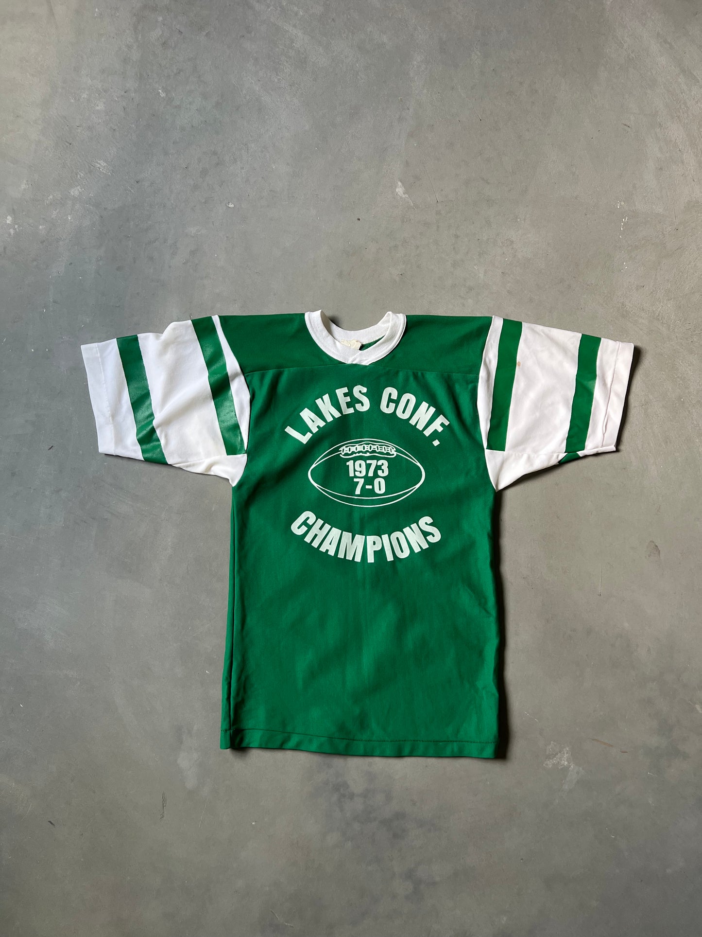 Vintage Green 1970s Football WarmUp Jersey - M