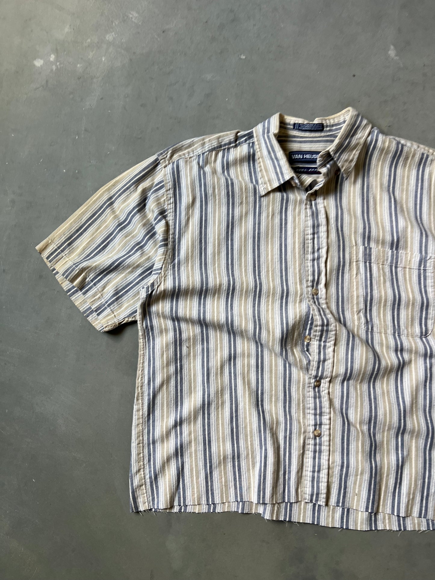 Vintage Cropped Van Heusen Button Up - L