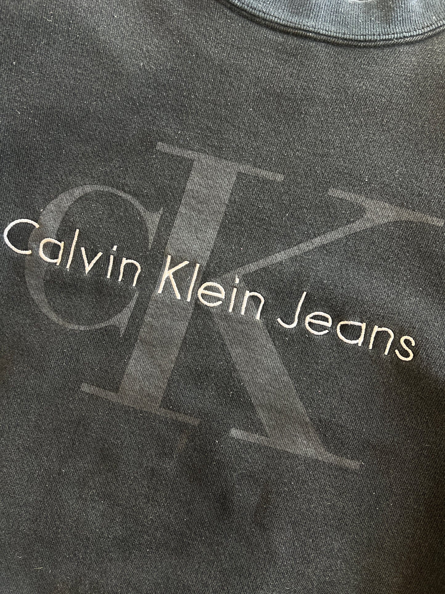 Vintage Black Calvin Klein Crew - XL