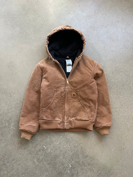 Vintage Tan Carhartt Hooded Jacket - XS