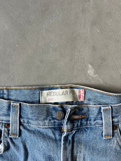 Levi 505 Light Wash Denim Pants - 34