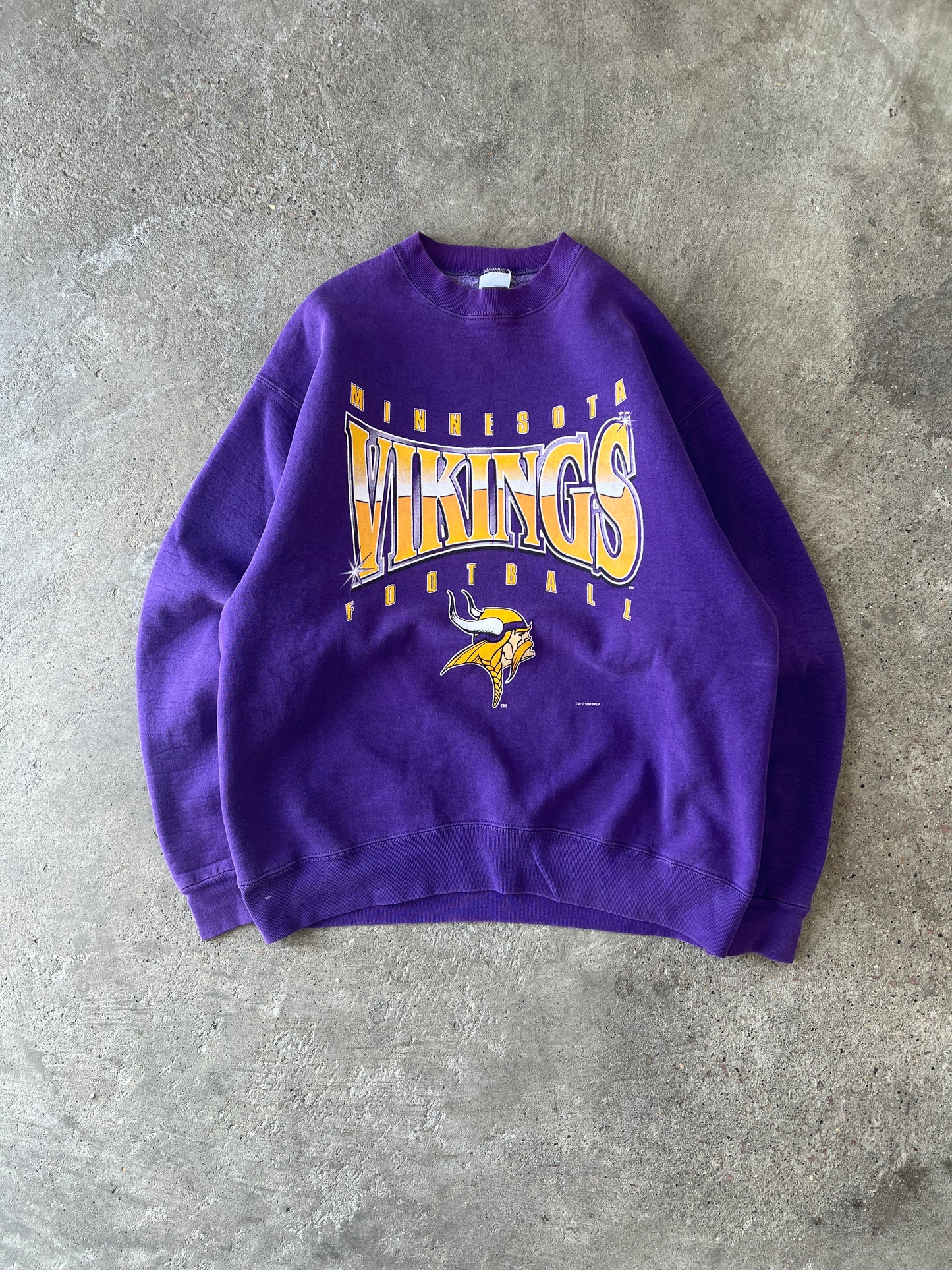 Vintage Minnesota Vikings Crew - XL