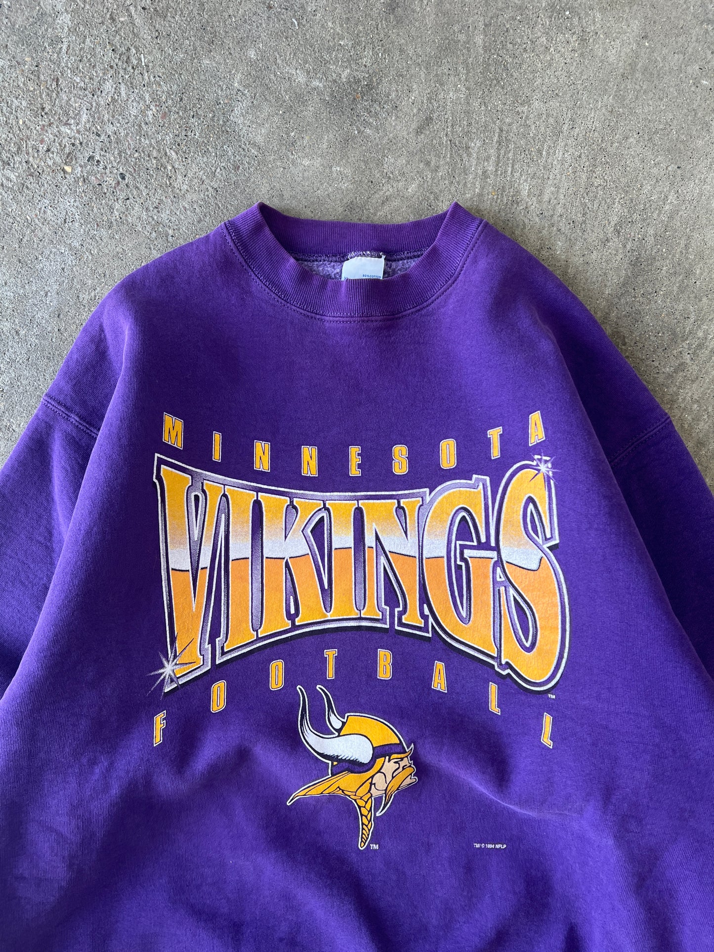 Vintage Minnesota Vikings Crew - XL