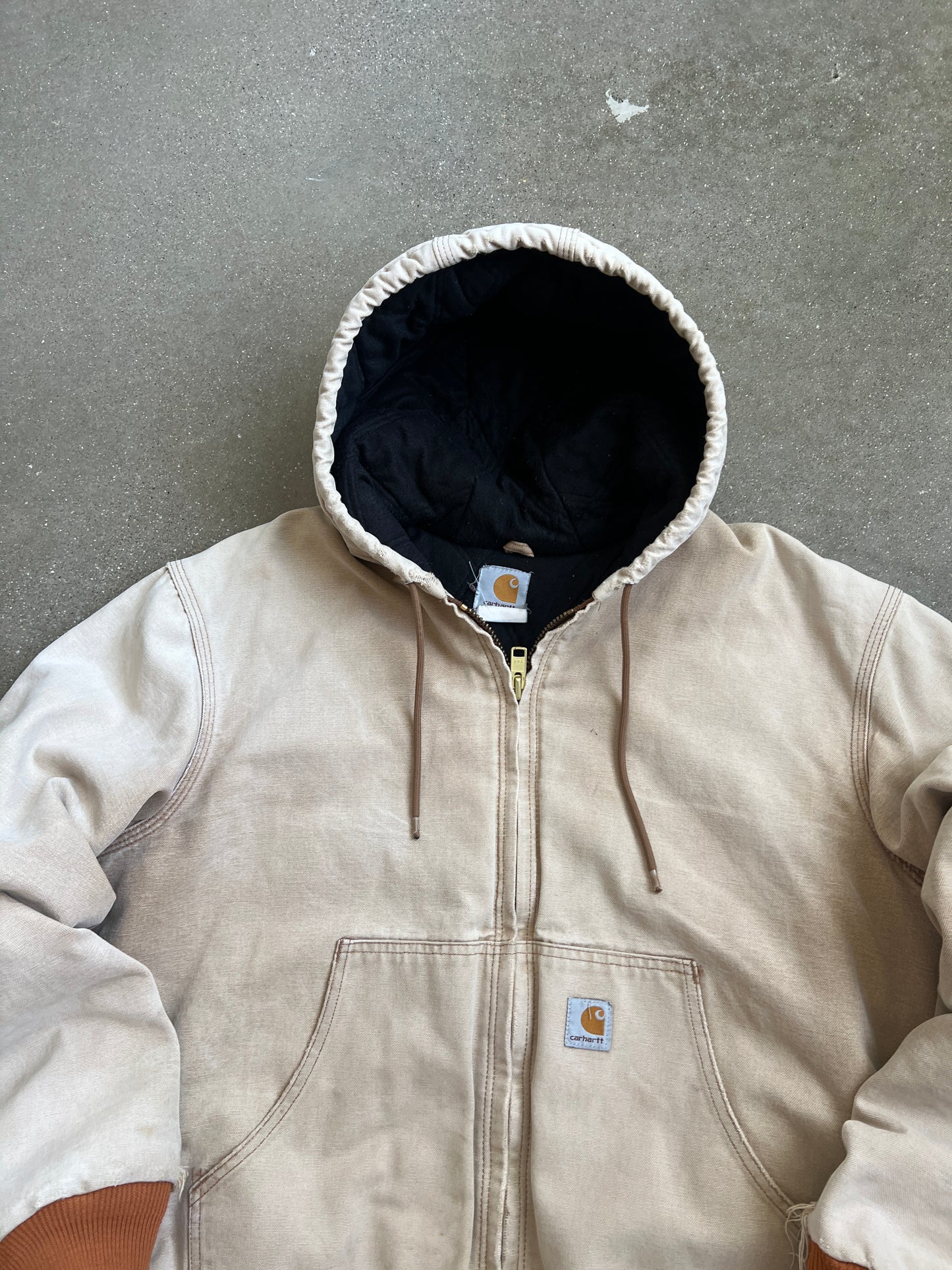 Vintage Faded Tan Carhartt Jacket - M