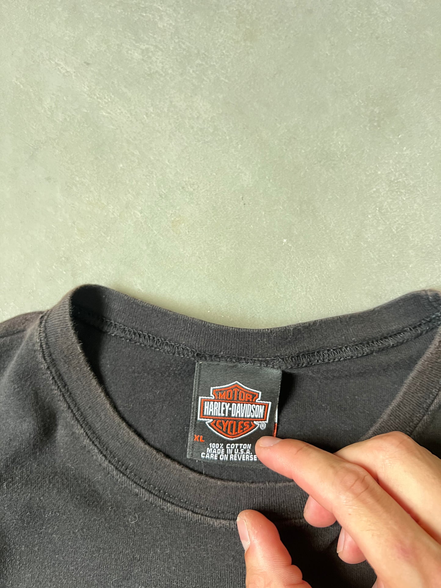 Vintage Black Harley Davidson Shirt - XL