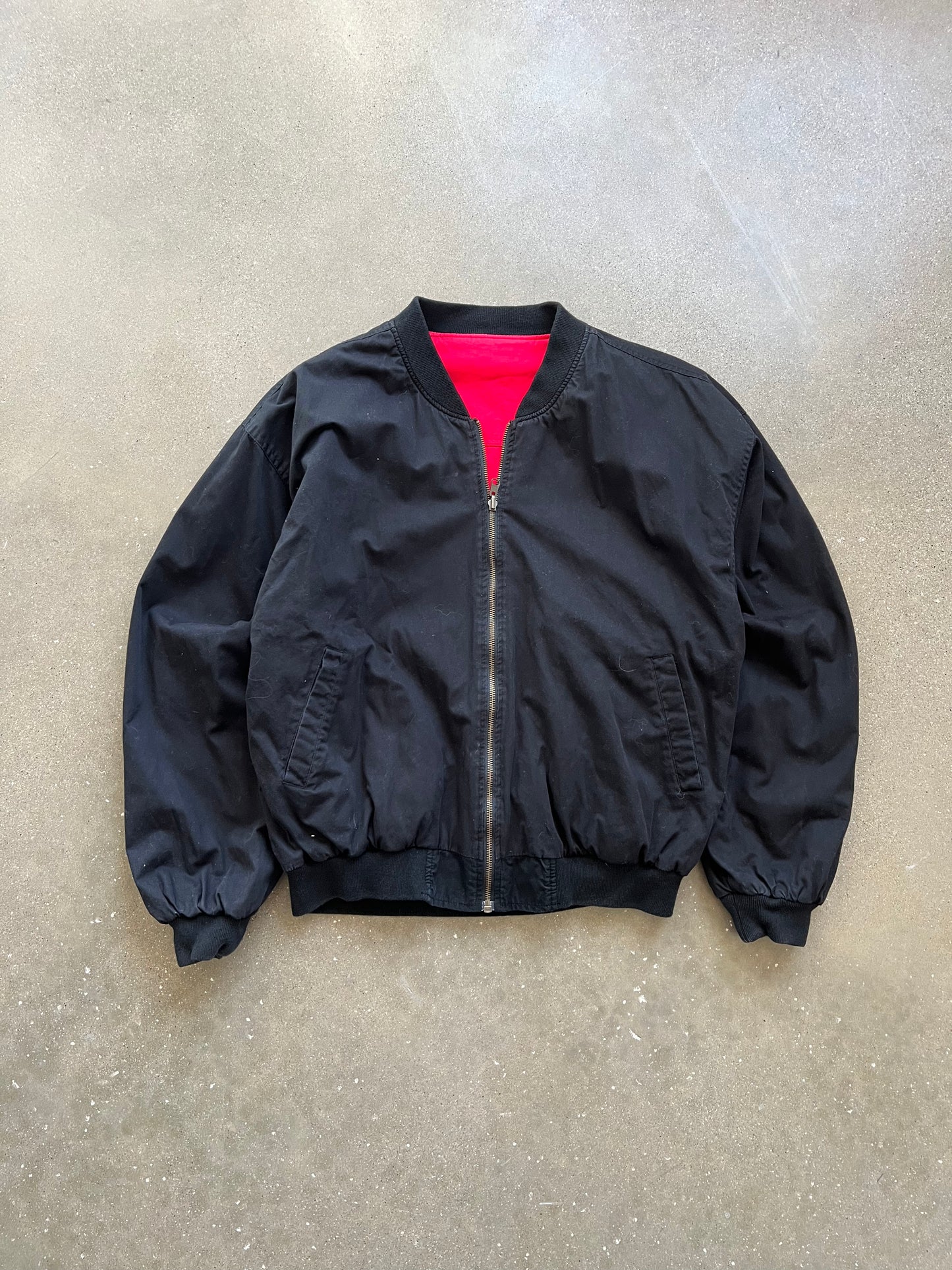 Vintage Black Marlboro Spellout Jacket - M