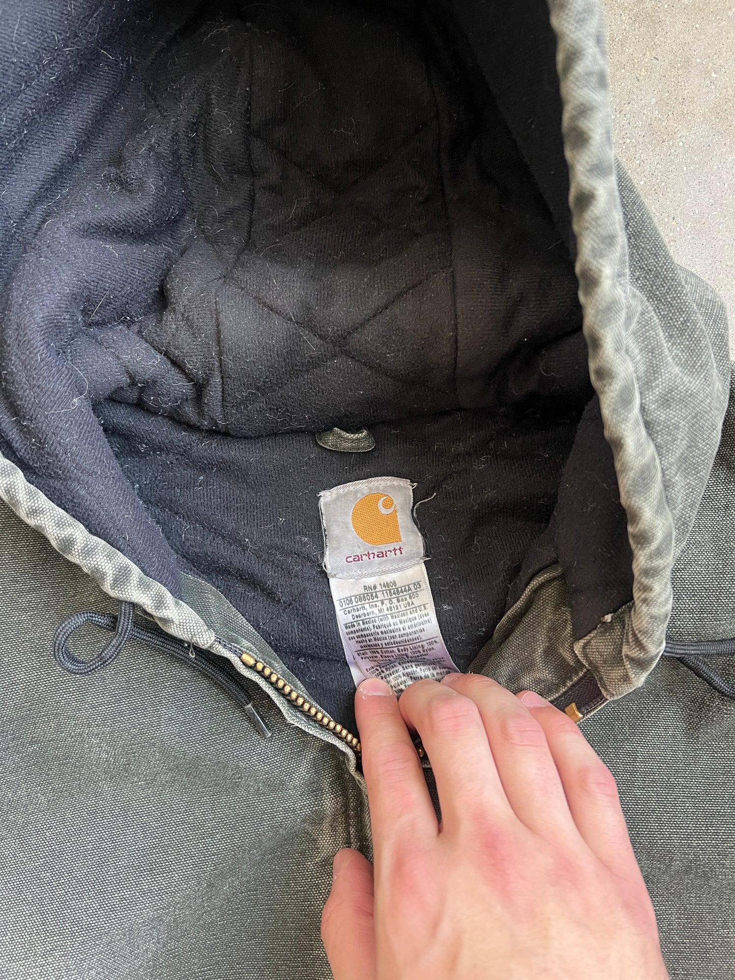 Vintage Moss Green Carhartt Jacket - S