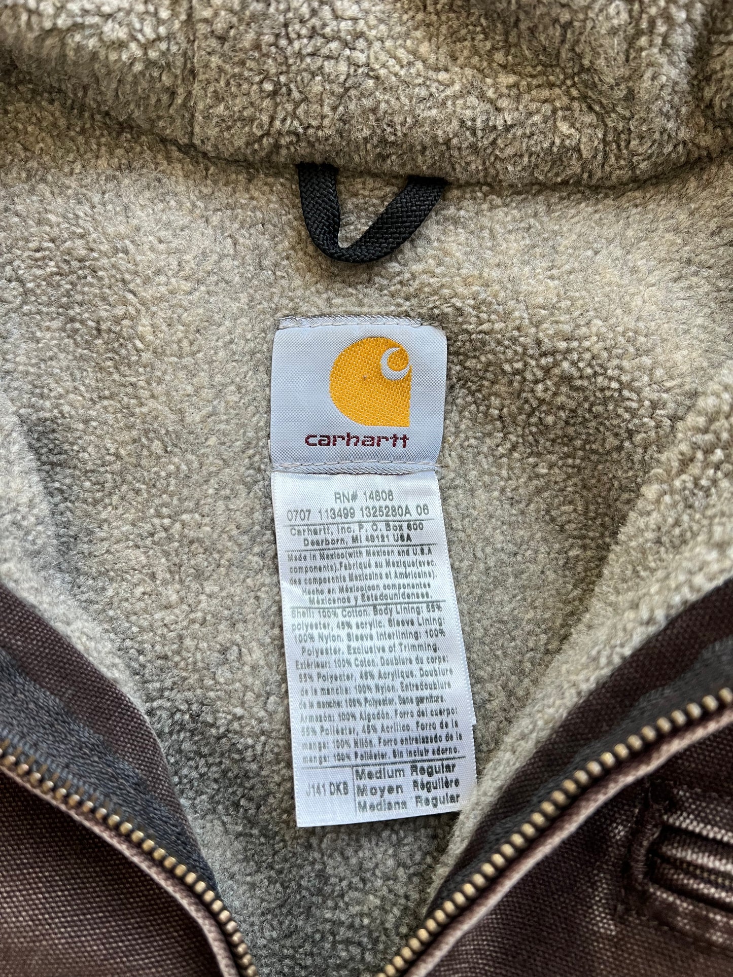 Vintage Brown Carhartt Sherpa Jacket - M