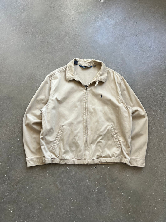 Vintage Cream Polo Raulph Lauren Jacket - XL