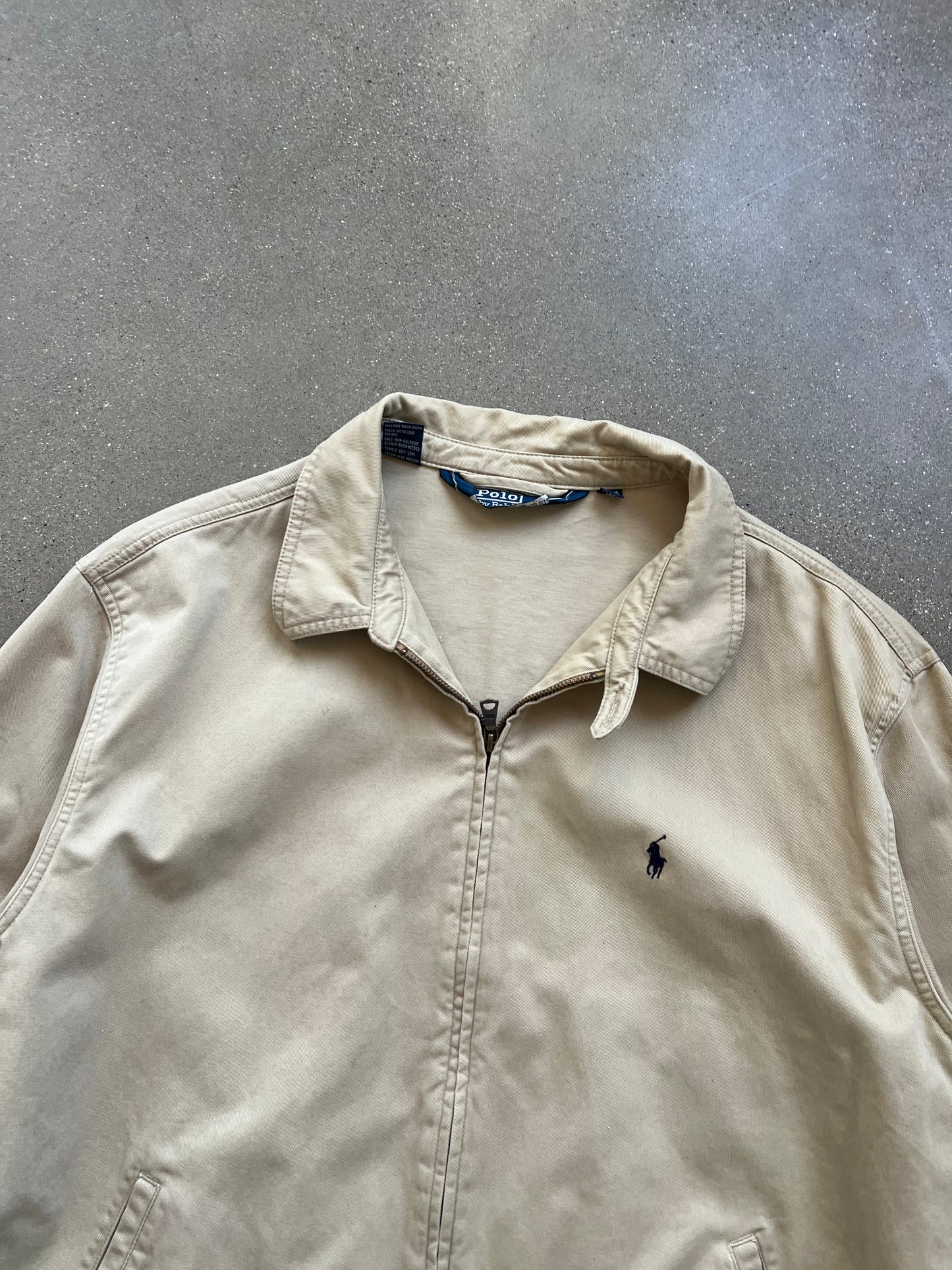 Vintage Cream Polo Raulph Lauren Jacket - XL