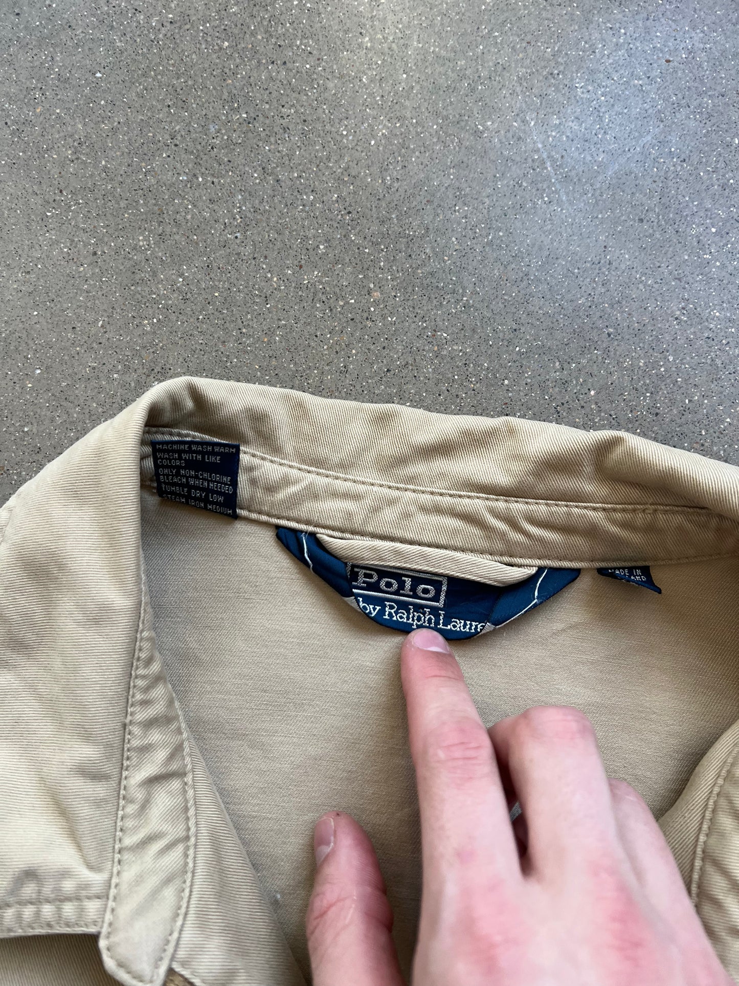 Vintage Cream Polo Raulph Lauren Jacket - XL