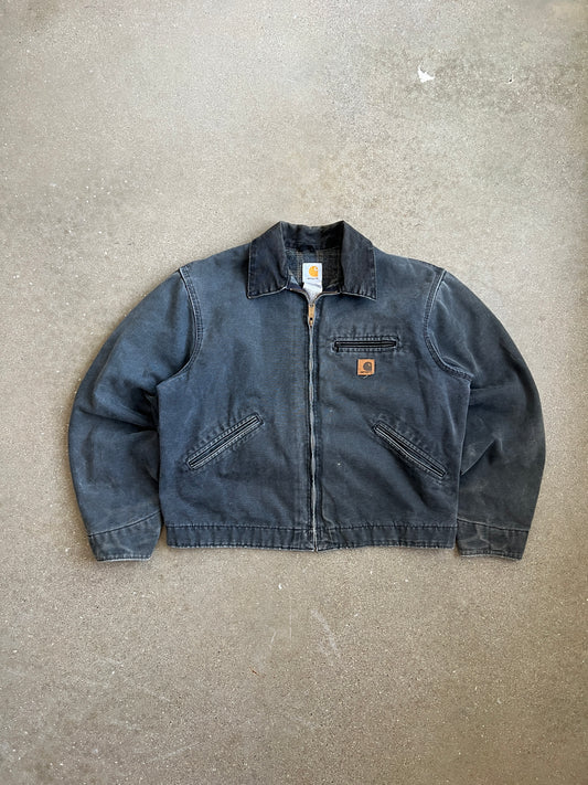 Vintage Petrol Black Carhartt Detroit Jacket - L