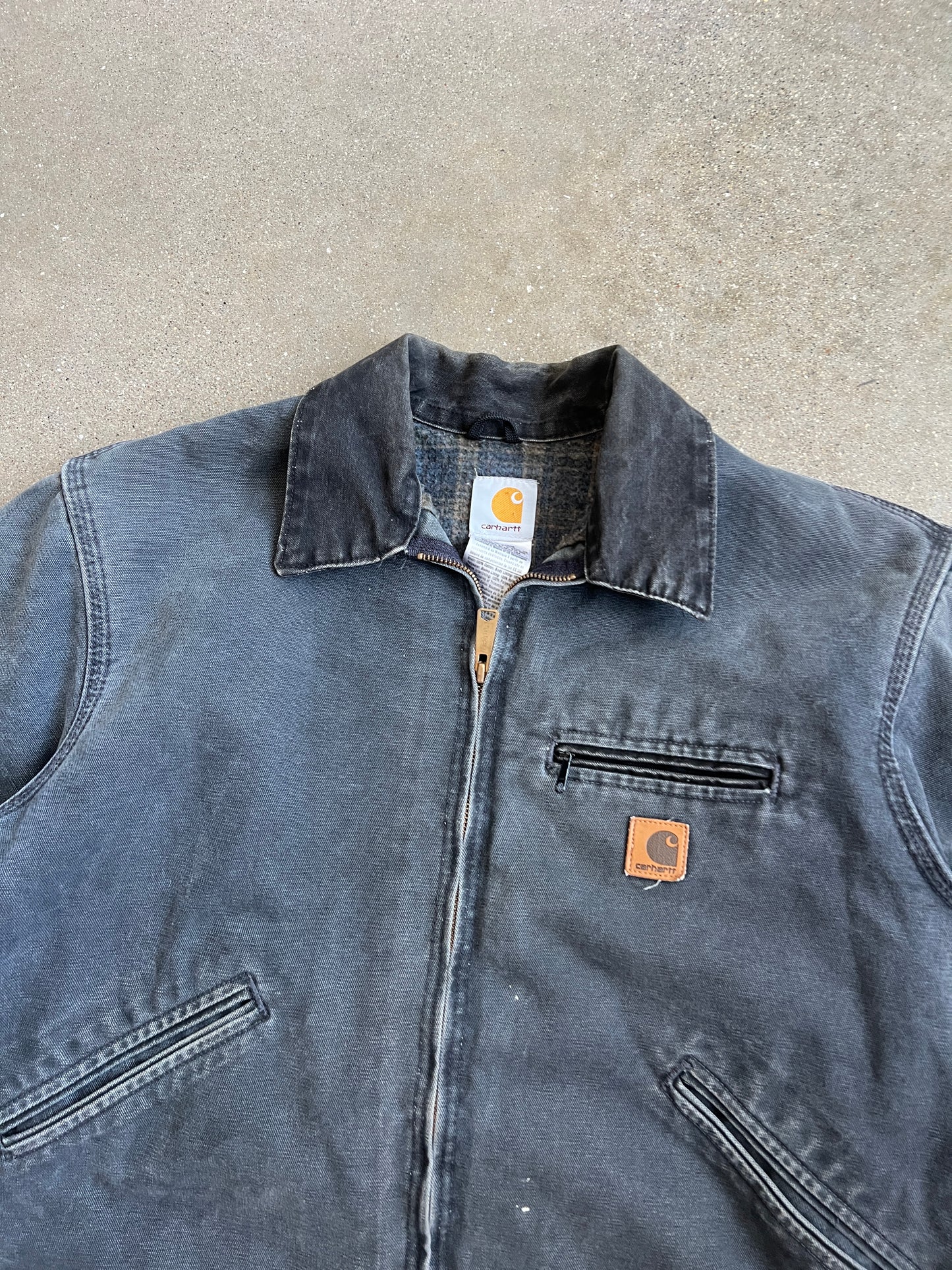 Vintage Petrol Black Carhartt Detroit Jacket - L