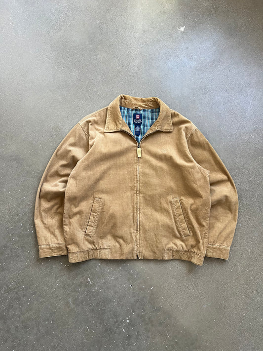 Vintage Tan Chaps Bomber Jacket - L