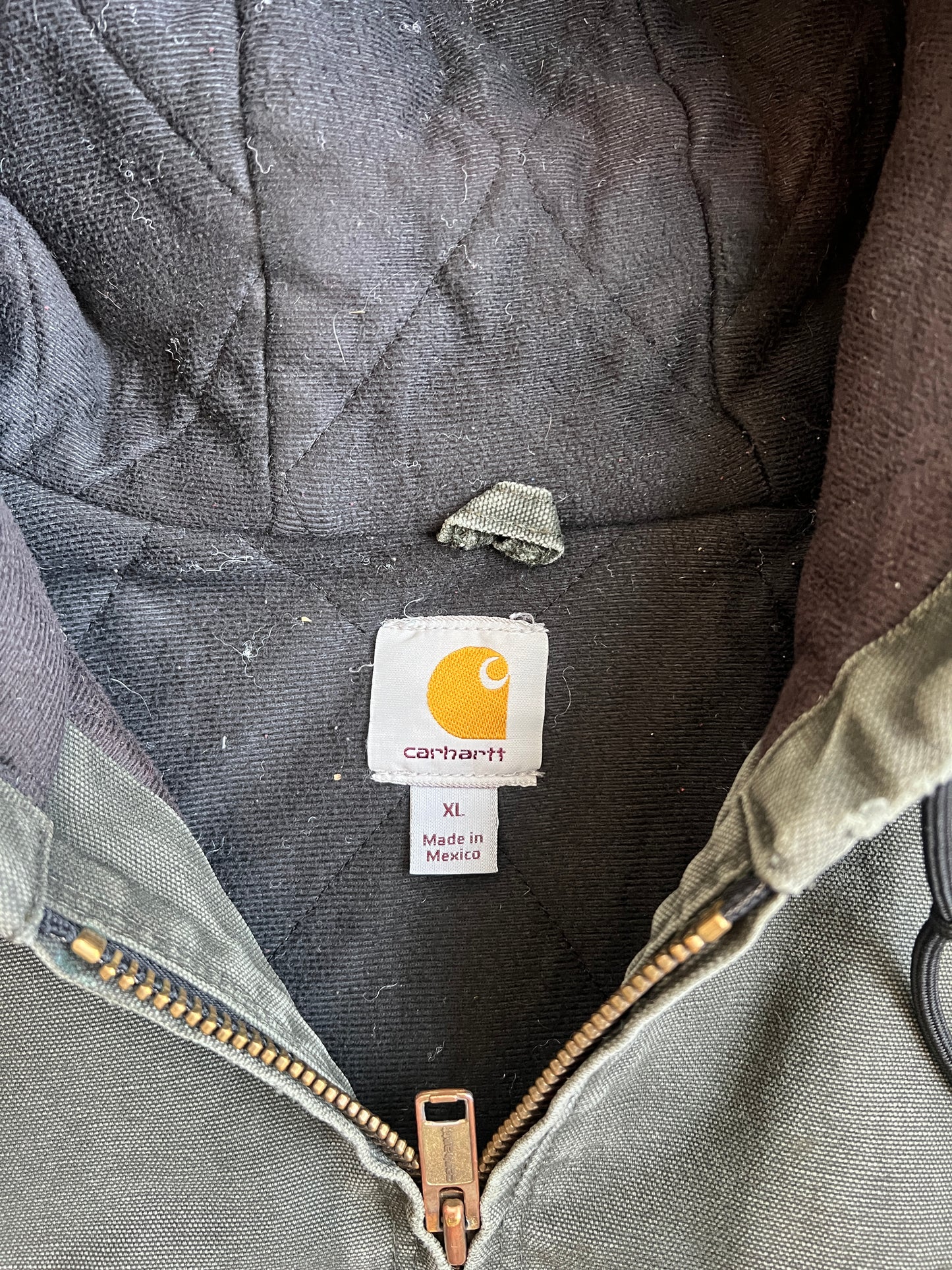 Vintage Faded Moss Green Carhartt Jacket - XL
