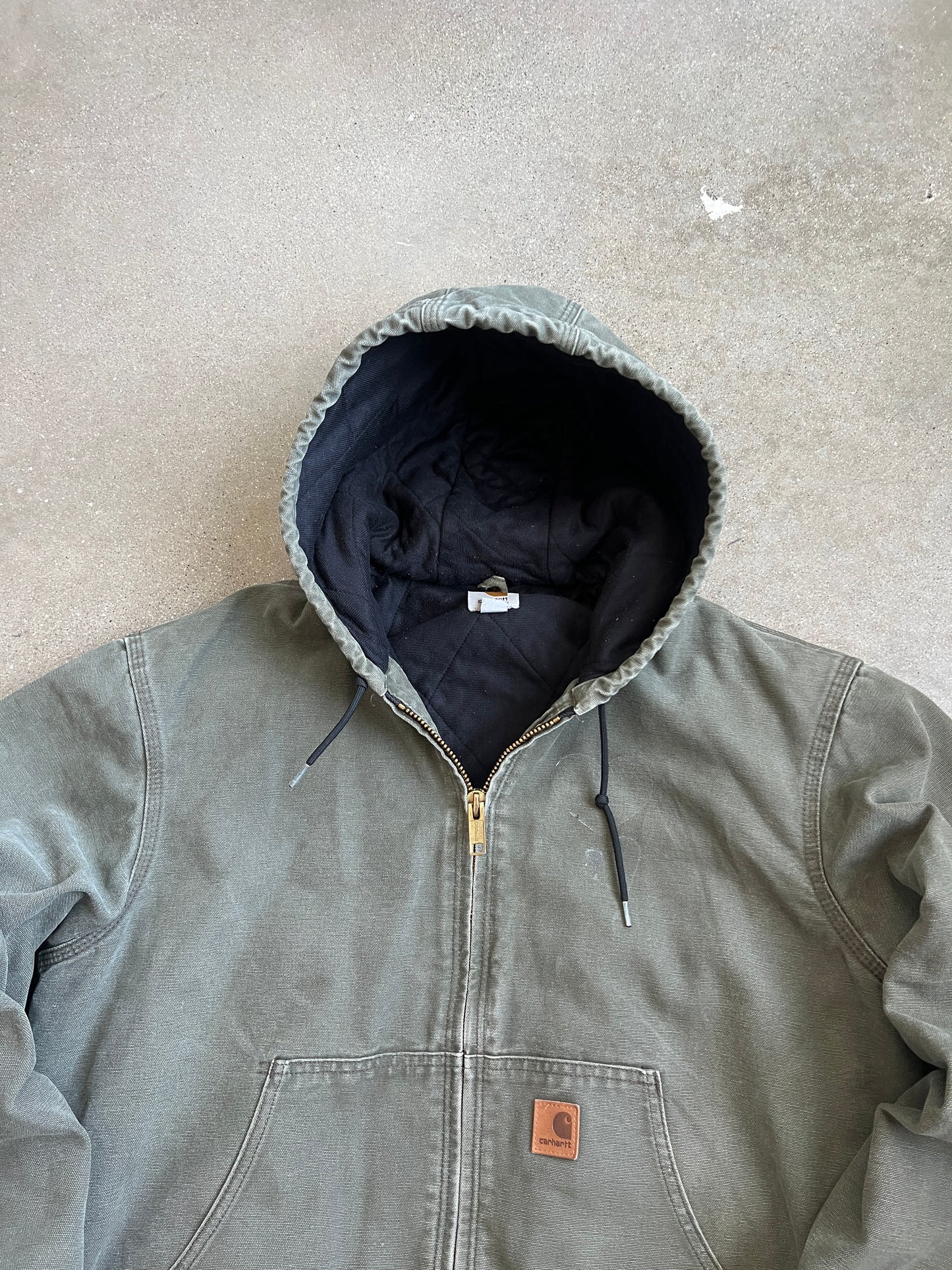 Vintage Faded Moss Green Carhartt Jacket - L