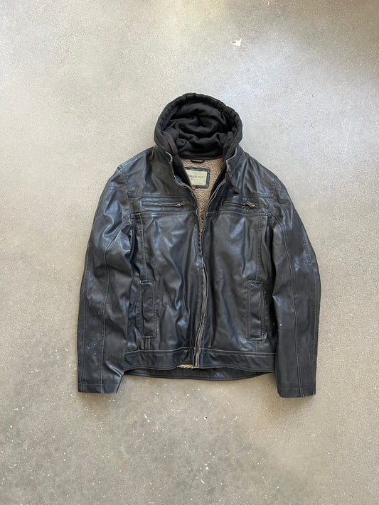 Vintage Snoma Leather Moto Jacket - L