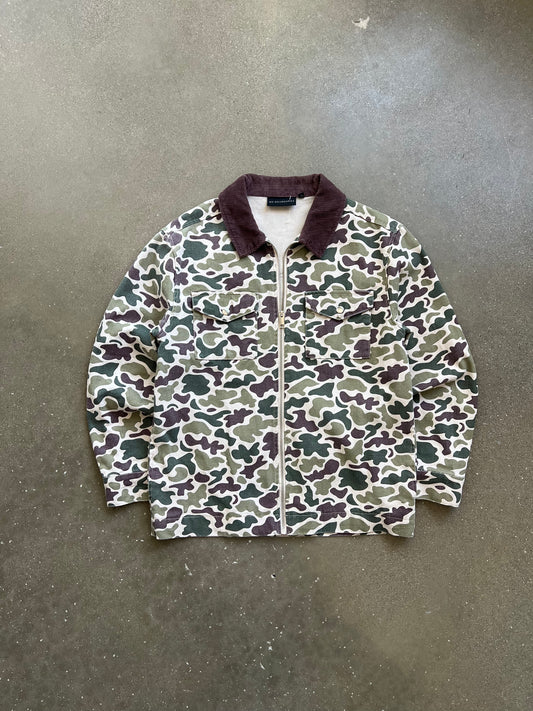 Vintage Camo Detroit Style Zip Jacket -