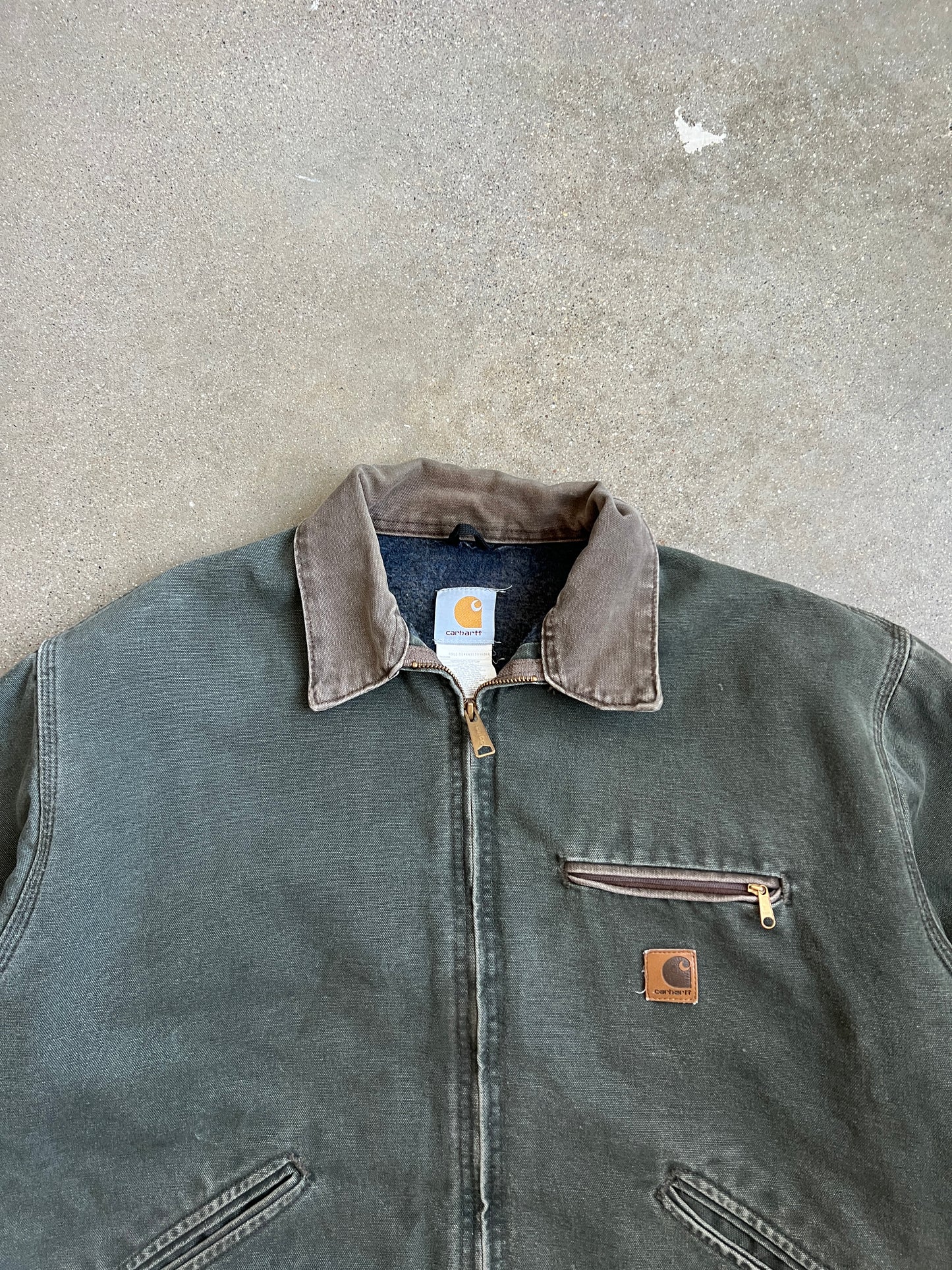 Vintage Moss Green Carhartt Detroit Jacket - XL