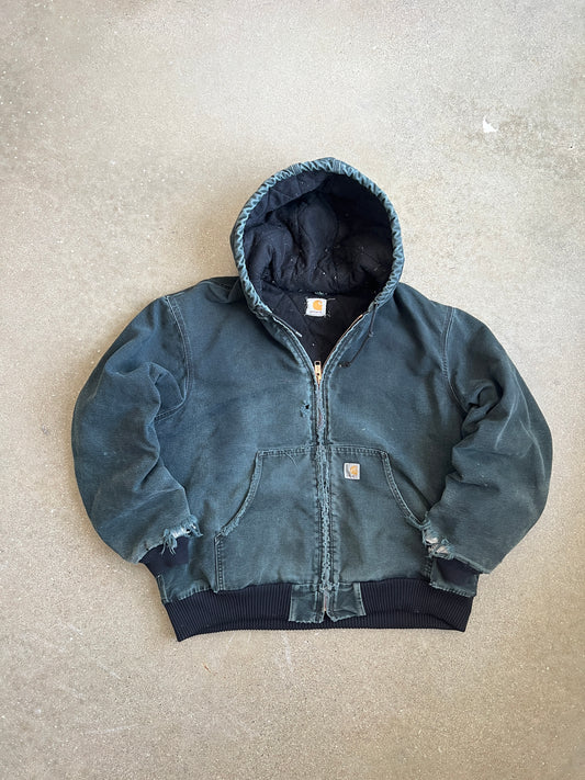 Vintage Faded Black Carhartt Jacket - XL