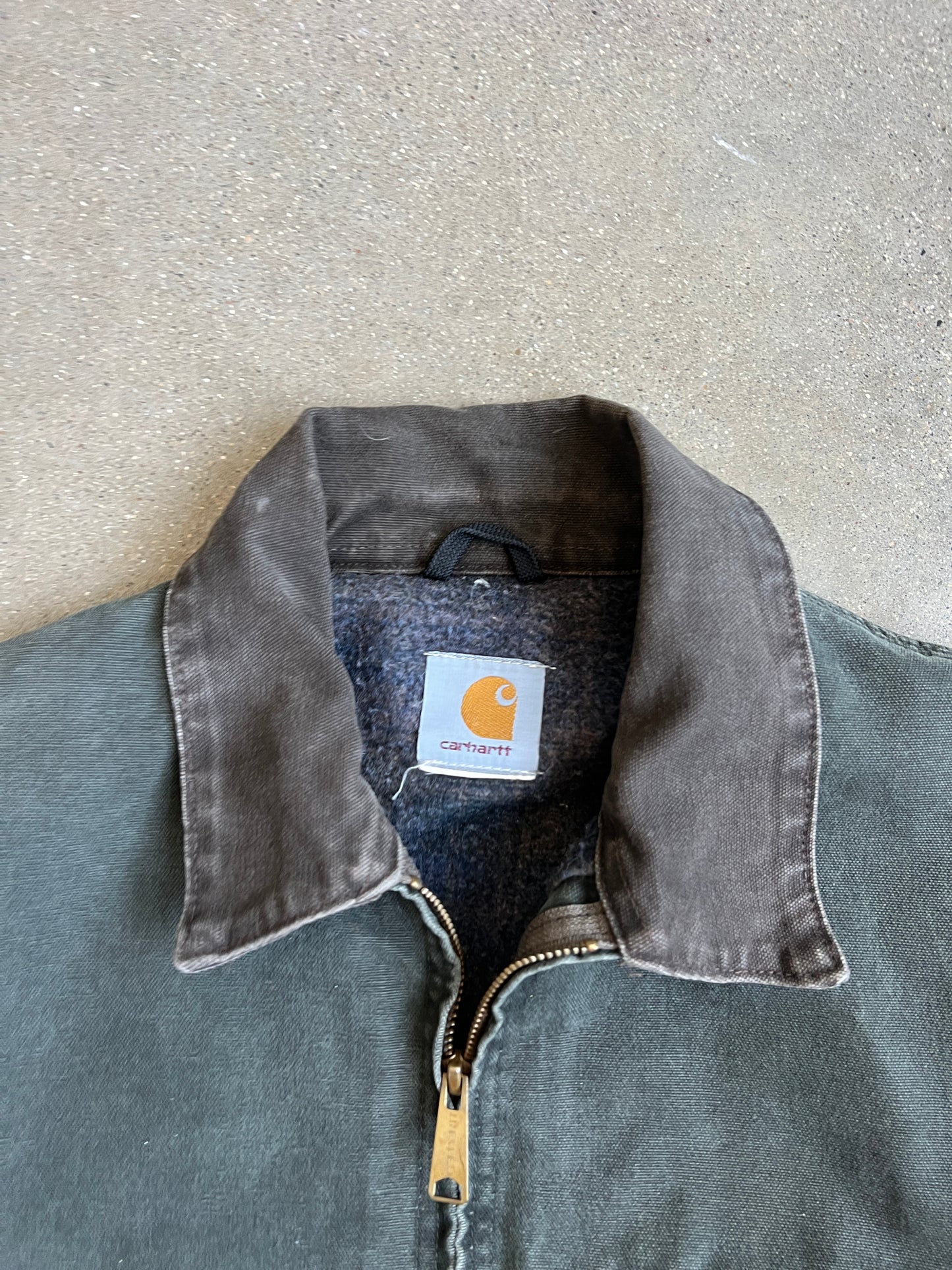 Vintage Moss Green Carhartt Detroit Jacket - XL