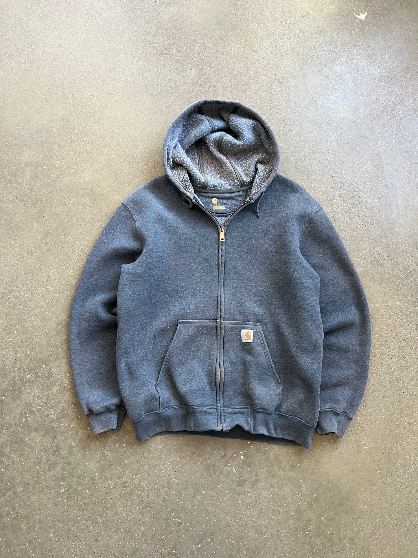 Vintage Grey Carhartt Zip Up Jacket - L