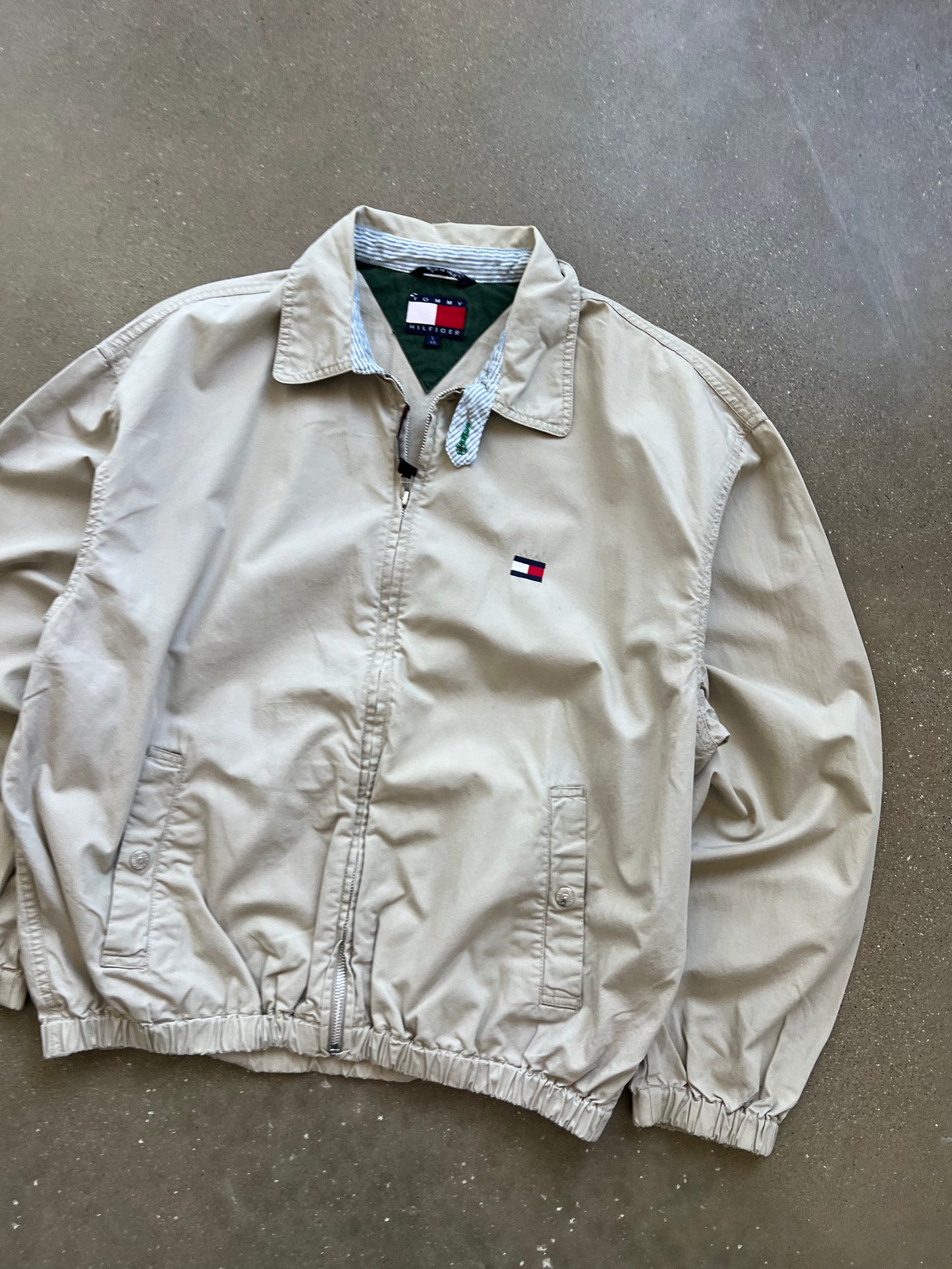 Vintage Cream Tommy Hilfiger Jacket - L