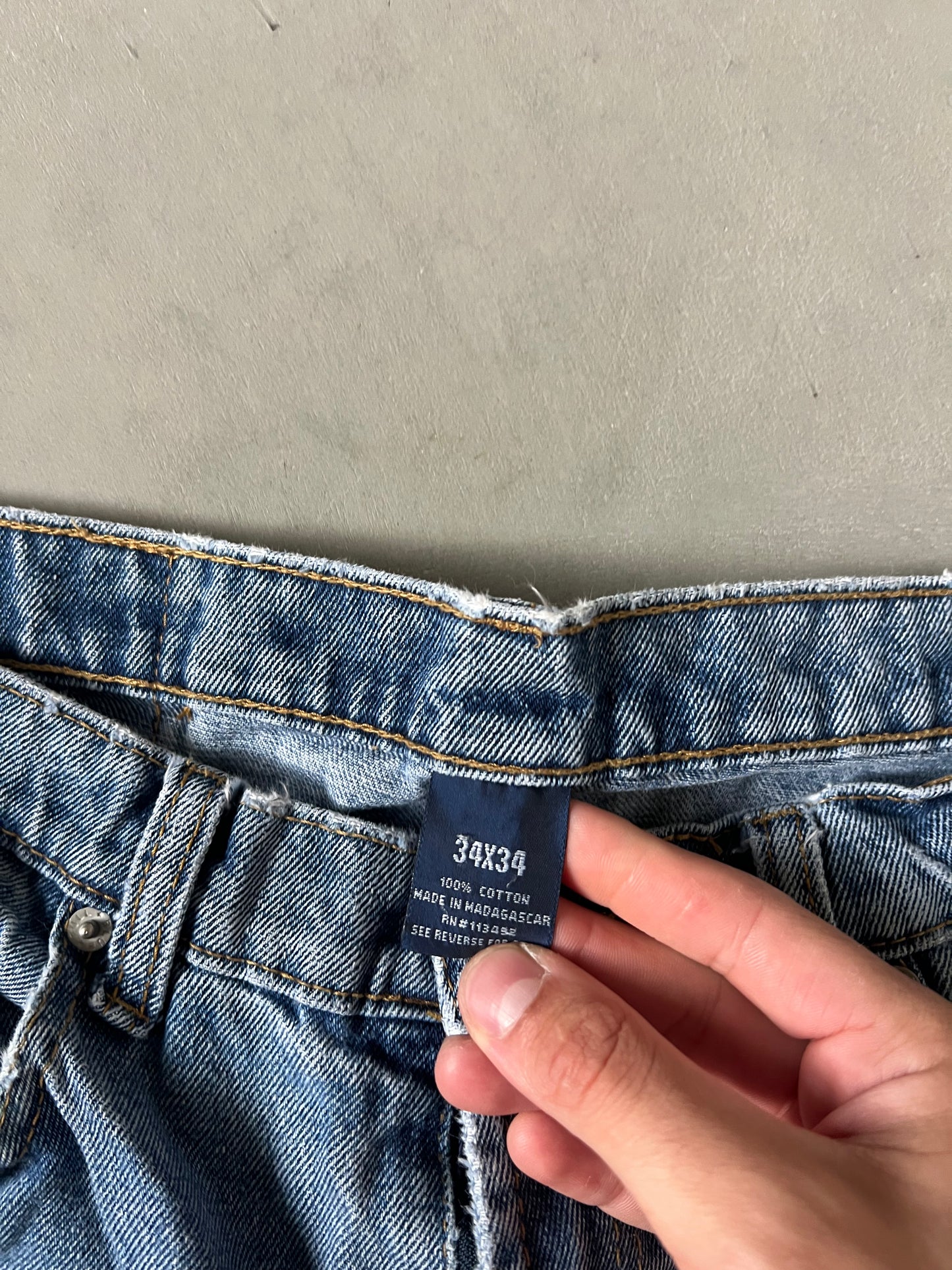 Vintage Faded Blue Carpenter Pants - 34