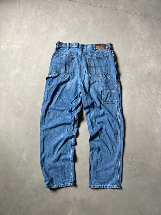 Vintage Denim Blue Carpenter Pants - 36x34