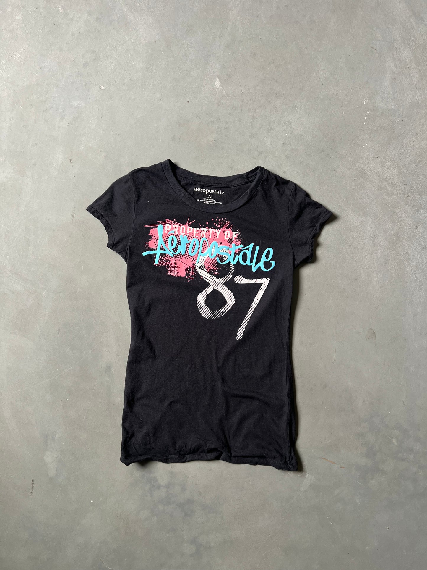 Vintage Y2k Aeropostale Baby Tee - L