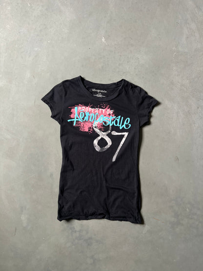 Vintage Y2k Aeropostale Baby Tee - L