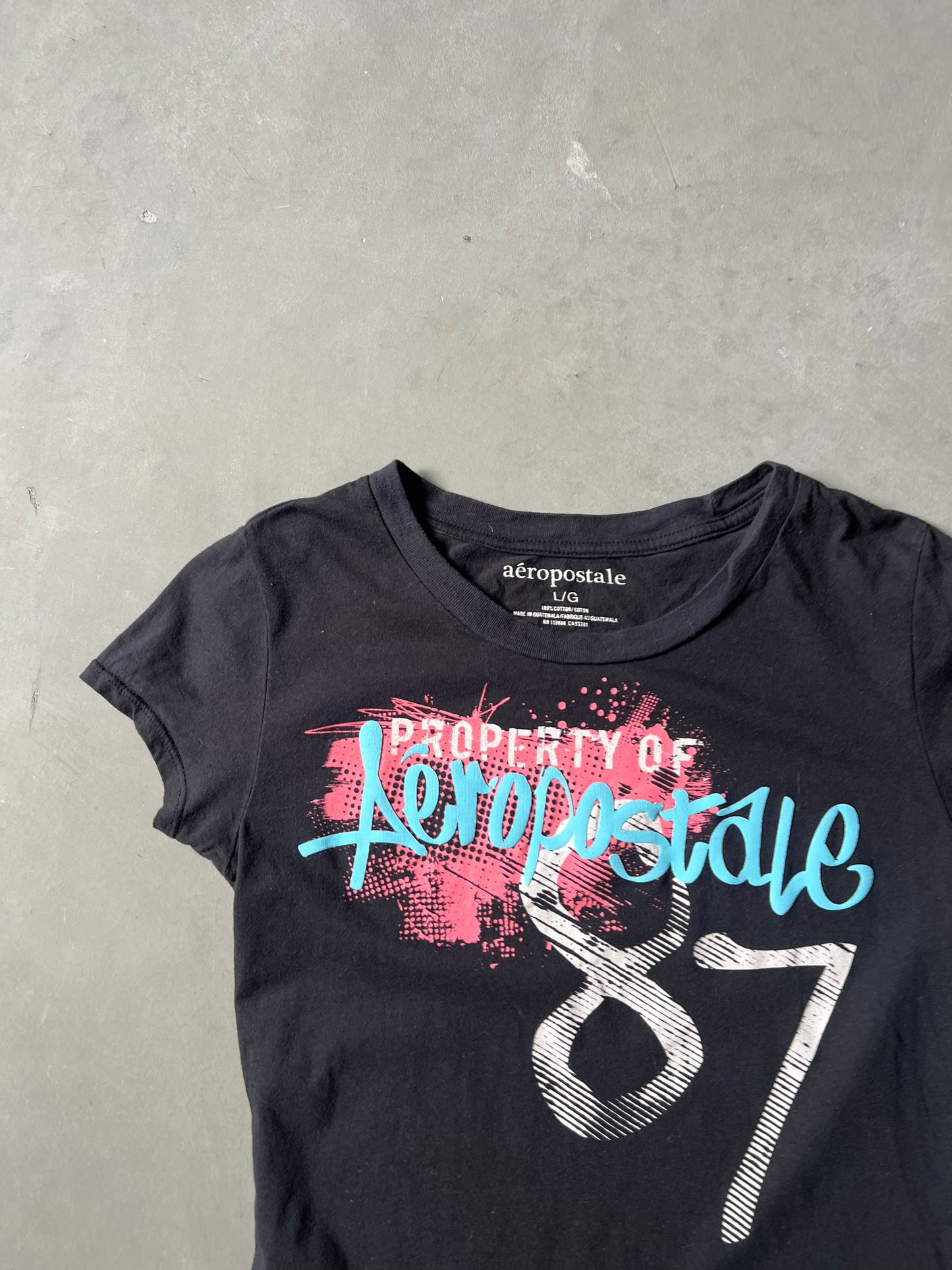 Vintage Y2k Aeropostale Baby Tee - L