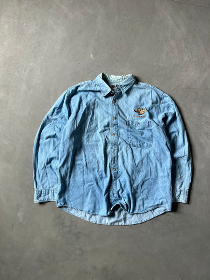 Vintage Denim Blue Colorado Button Up - XL