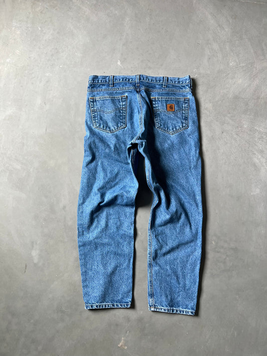 Vintage Denim Blue Carhartt Pants - 36