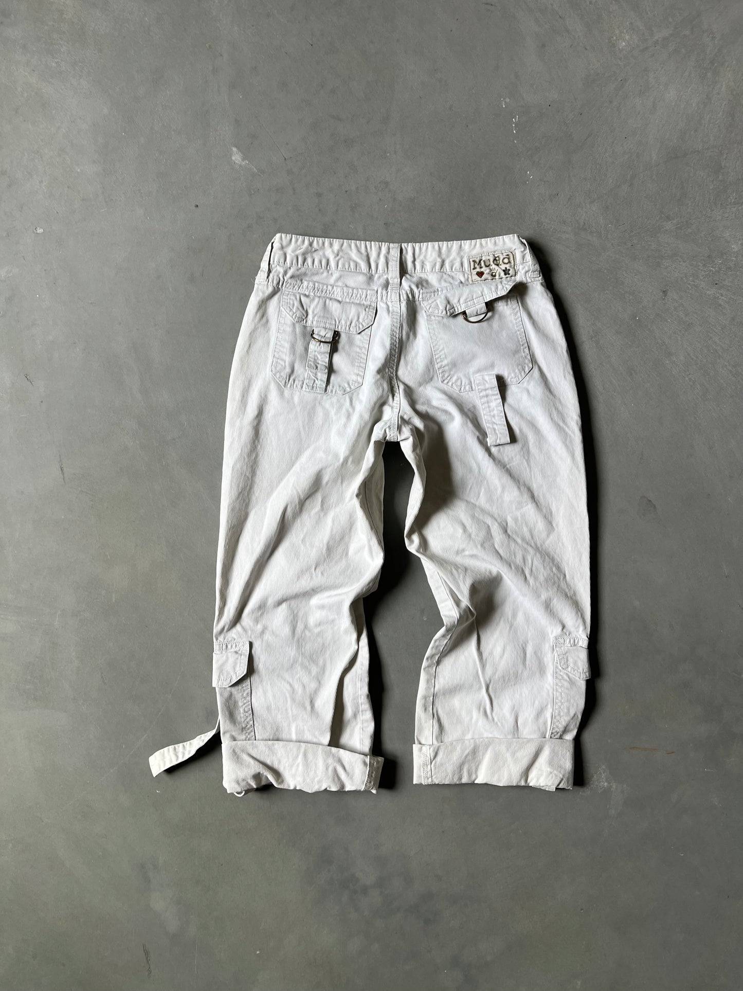 Vintage White Mudd Baggy Jeans - 3