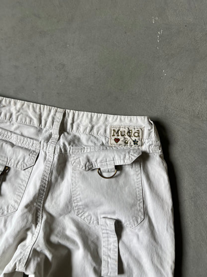 Vintage White Mudd Baggy Jeans - 3