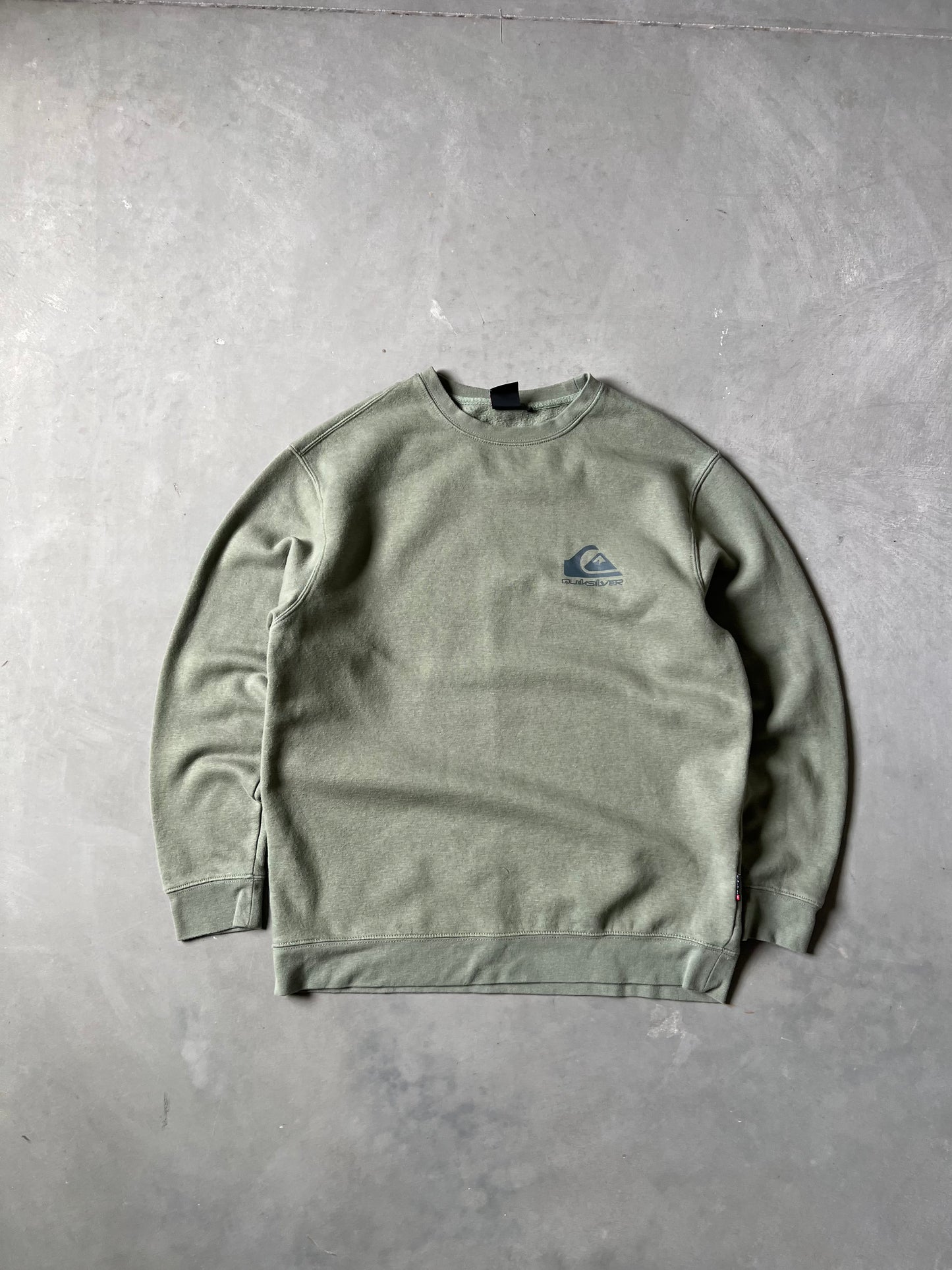 Vintage Green Quicksilver Crew - L