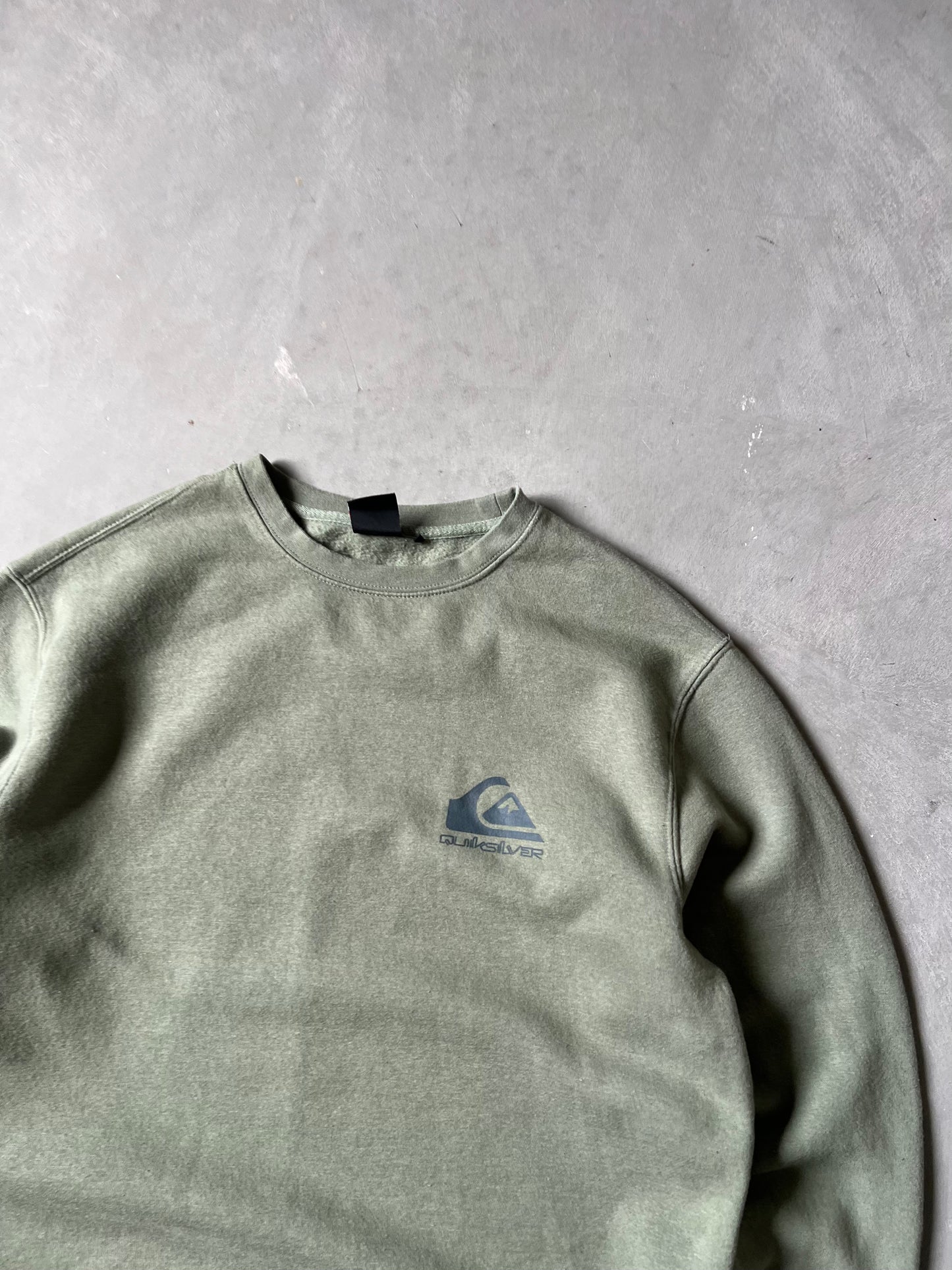Vintage Green Quicksilver Crew - L