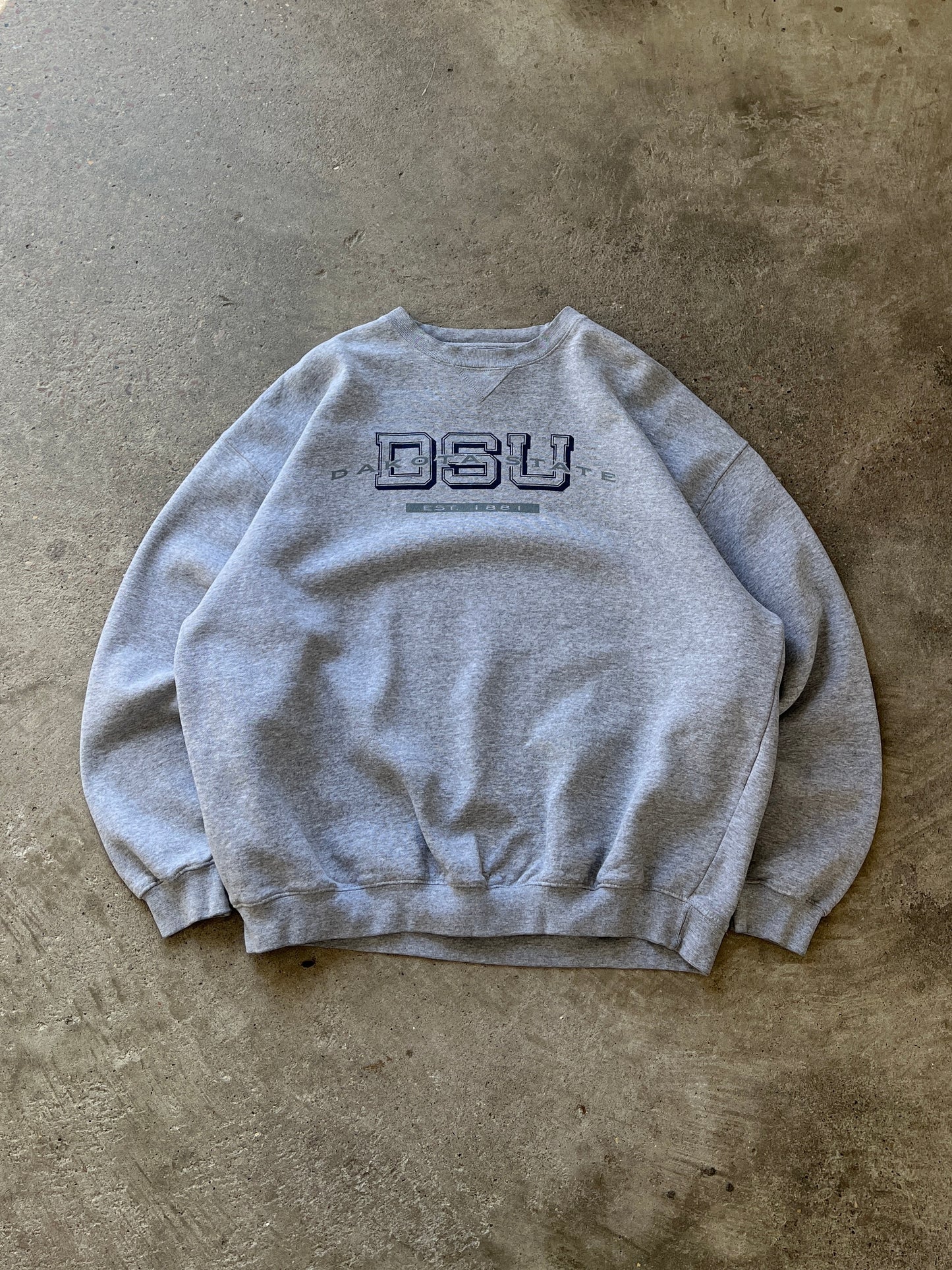 Vintage Dakota State Spellout Crew - XL