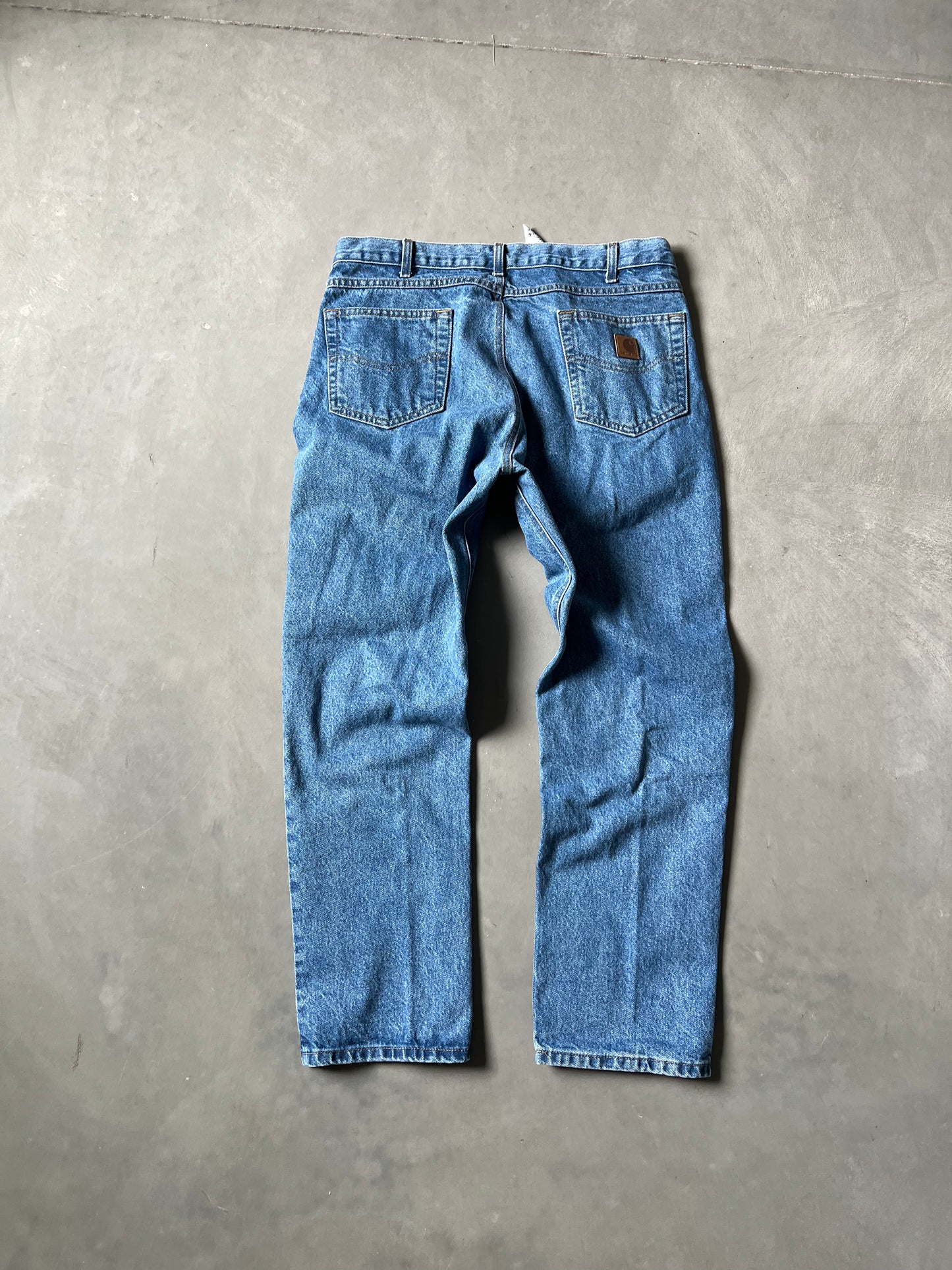 Vintage Denim Blue Carhartt Pants - 36