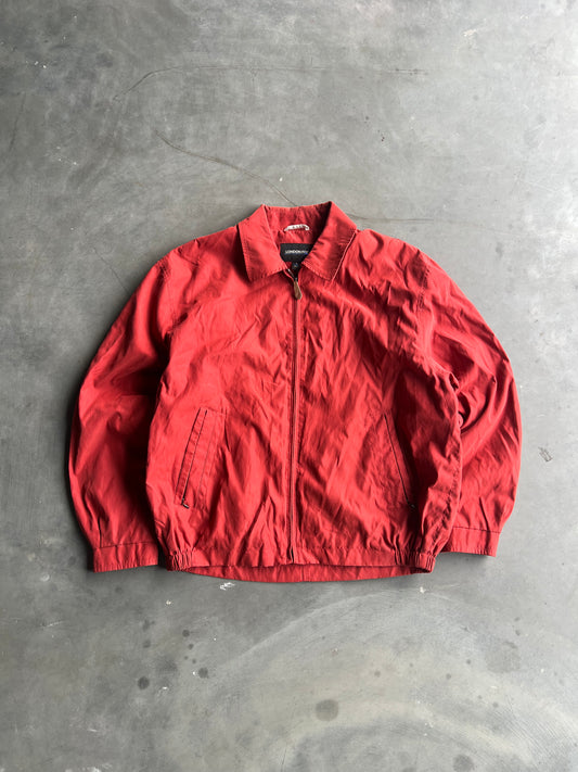 Vintage Red Bomber Style Jacket - L
