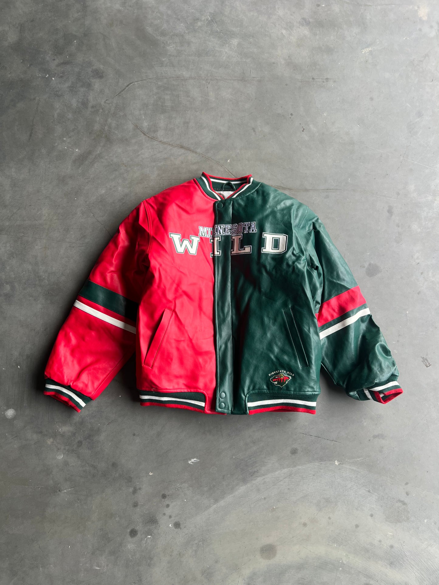 Vintage Green Minnesota Wild Jacket - YL