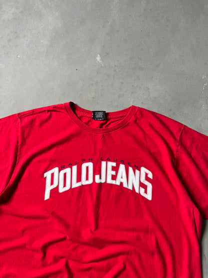 Vintage Red Polo Jeans Shirt - XXL