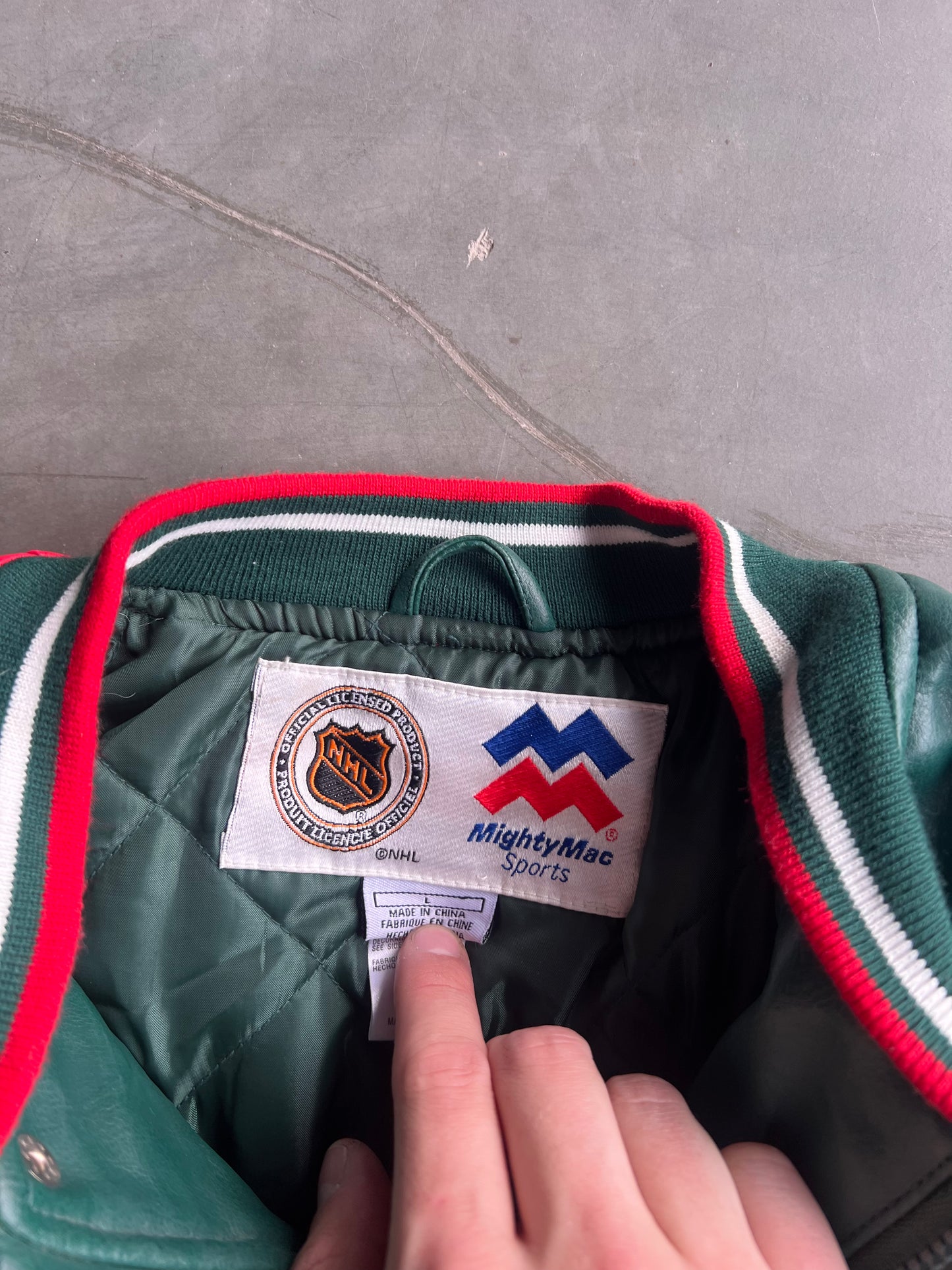 Vintage Green Minnesota Wild Jacket - YL