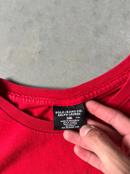 Vintage Red Polo Jeans Shirt - XXL
